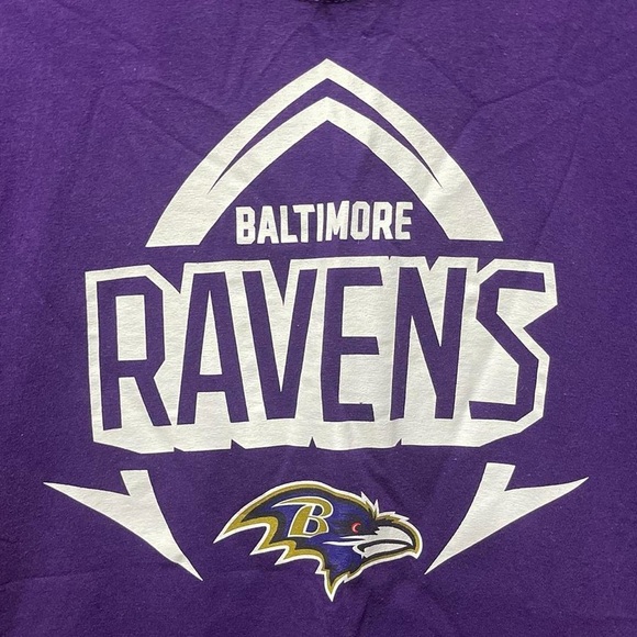 Baltimore ravens NFL football graphic short sleeve crewneck pro sports T-shirt - Picture 2 of 5